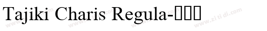 Tajiki Charis Regula字体转换